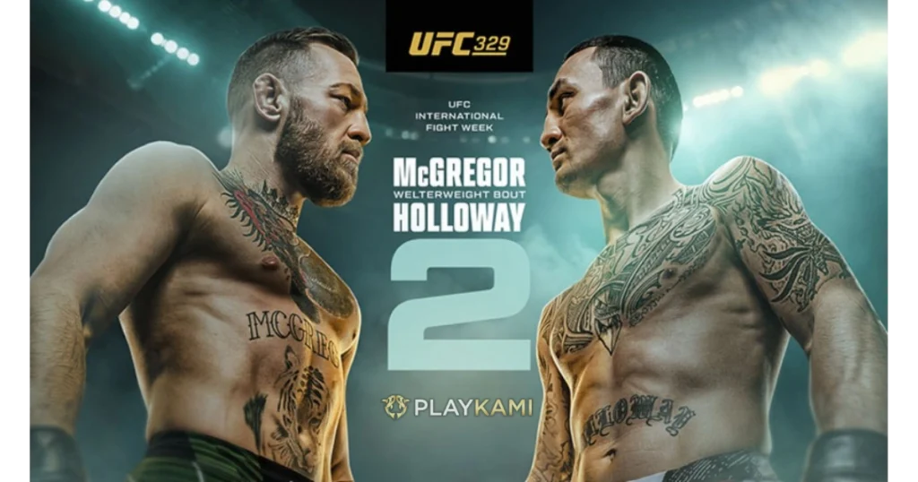 jadwal UFC 329 mcgregor vs holloway
