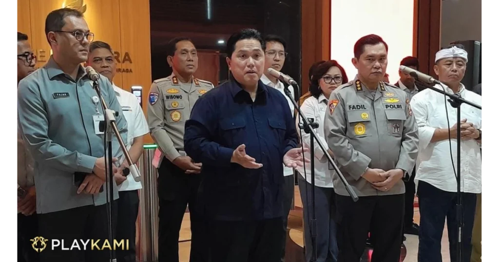 Erick Tohir Rilis Pers Resmi di Kemenpora